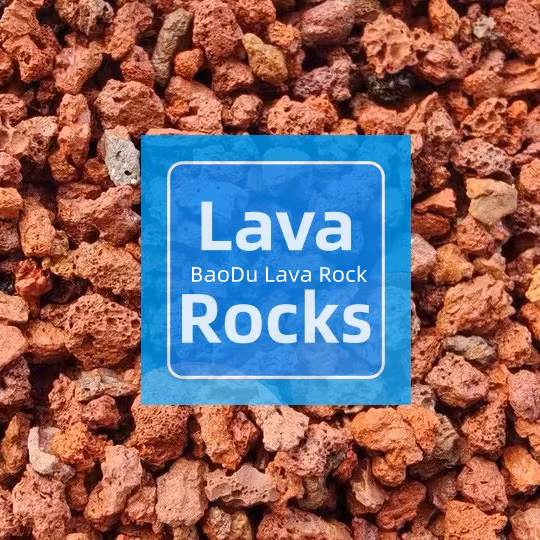 환경적 레드/블랙 컬러 현무암석/화산석/용암석